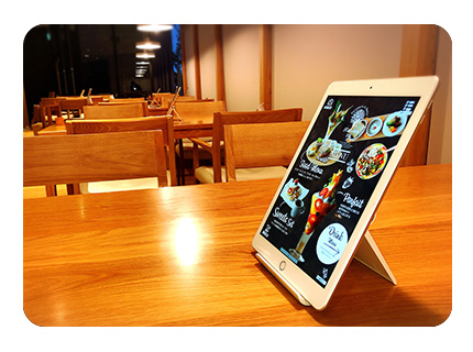 カフェに設置しているセルフオーダー